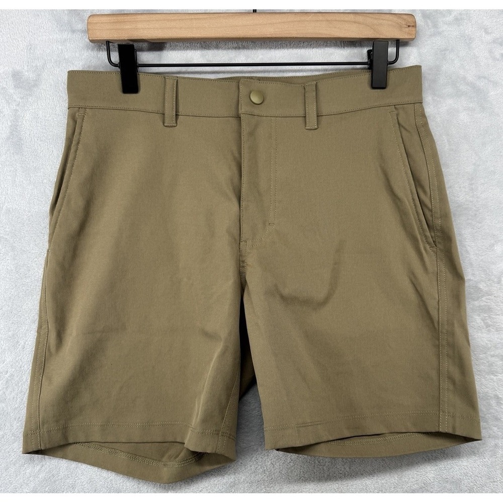 Outdoor‎ Voices Recycled Polyester Chino Shorts Tan Khaki Men's S